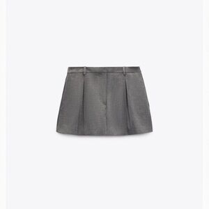 Zara grey mini skort